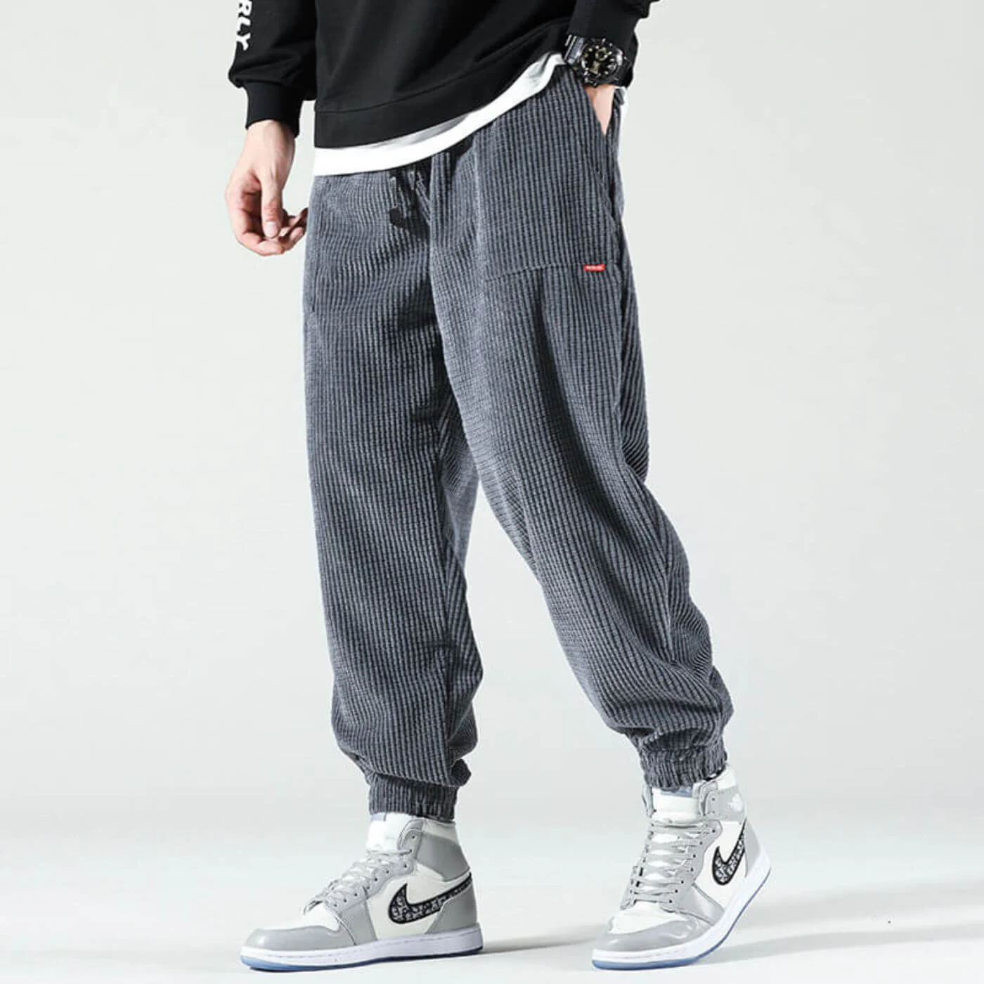 Imran® | Stylish Cord Jogging Pants - Image 3