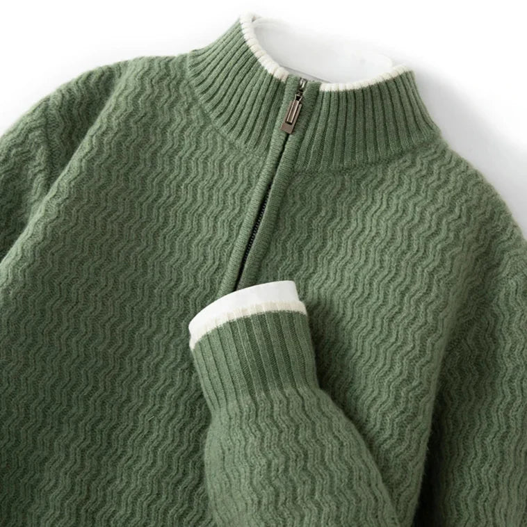 Ismael® | Half-zip wool sweater - Image 12