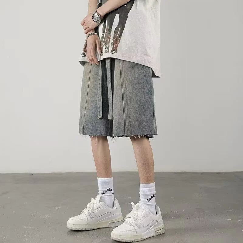 Ismael® | Urban Sonic Fringe Denim Shorts - Image 3
