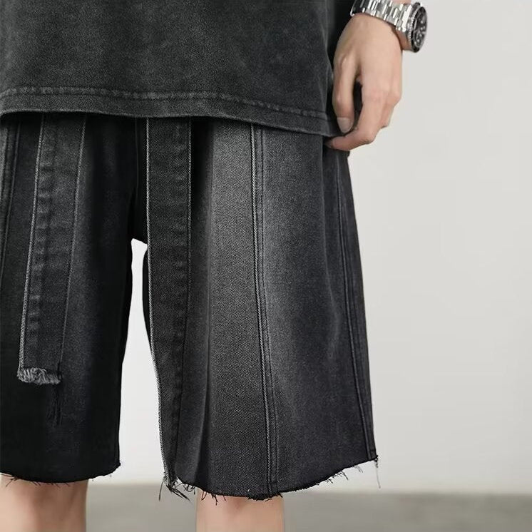 Ismael® | Urban Sonic Fringe Denim Shorts - Image 7