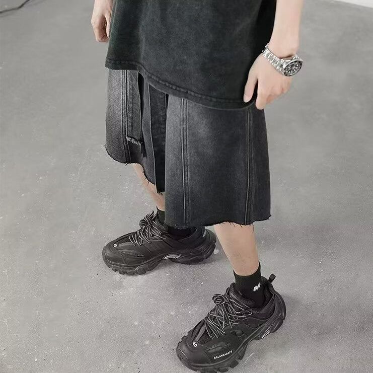 Ismael® | Urban Sonic Fringe Denim Shorts - Image 8
