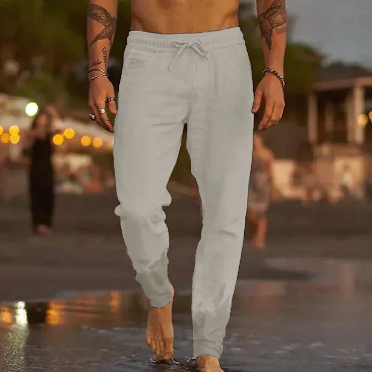 Italo® | Casual Linen Trousers For Men - Image 3