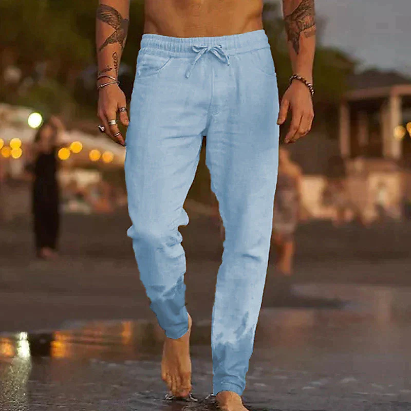 Italo® | Casual Linen Trousers For Men - Image 7