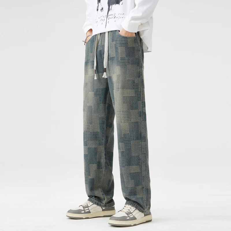 Iván® | Patchwork Denim Joggers - Image 8