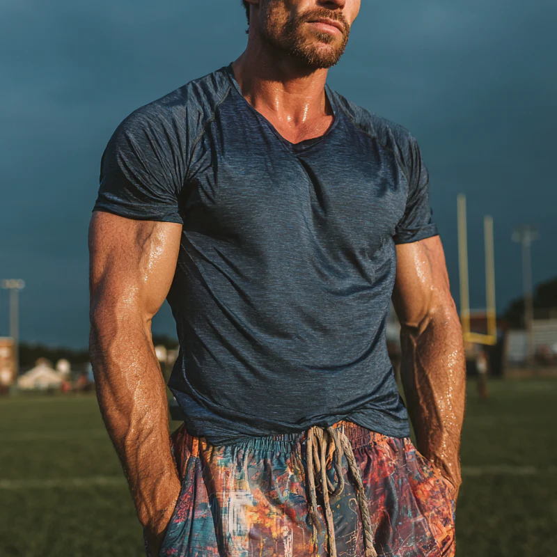 Ivan | Men'S Sports Round Neck Short Sleeve T-Shirt - Image 2
