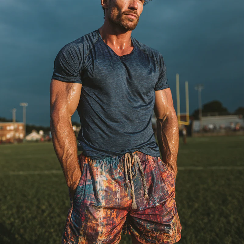 Ivan | Men'S Sports Round Neck Short Sleeve T-Shirt - Image 3