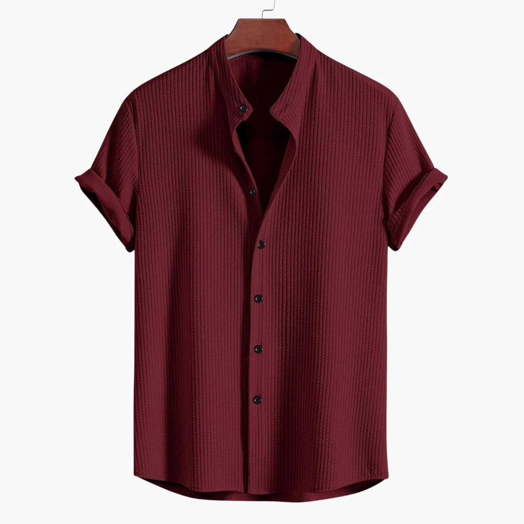 Jago | Men's stand-up collar shirt - Image 2