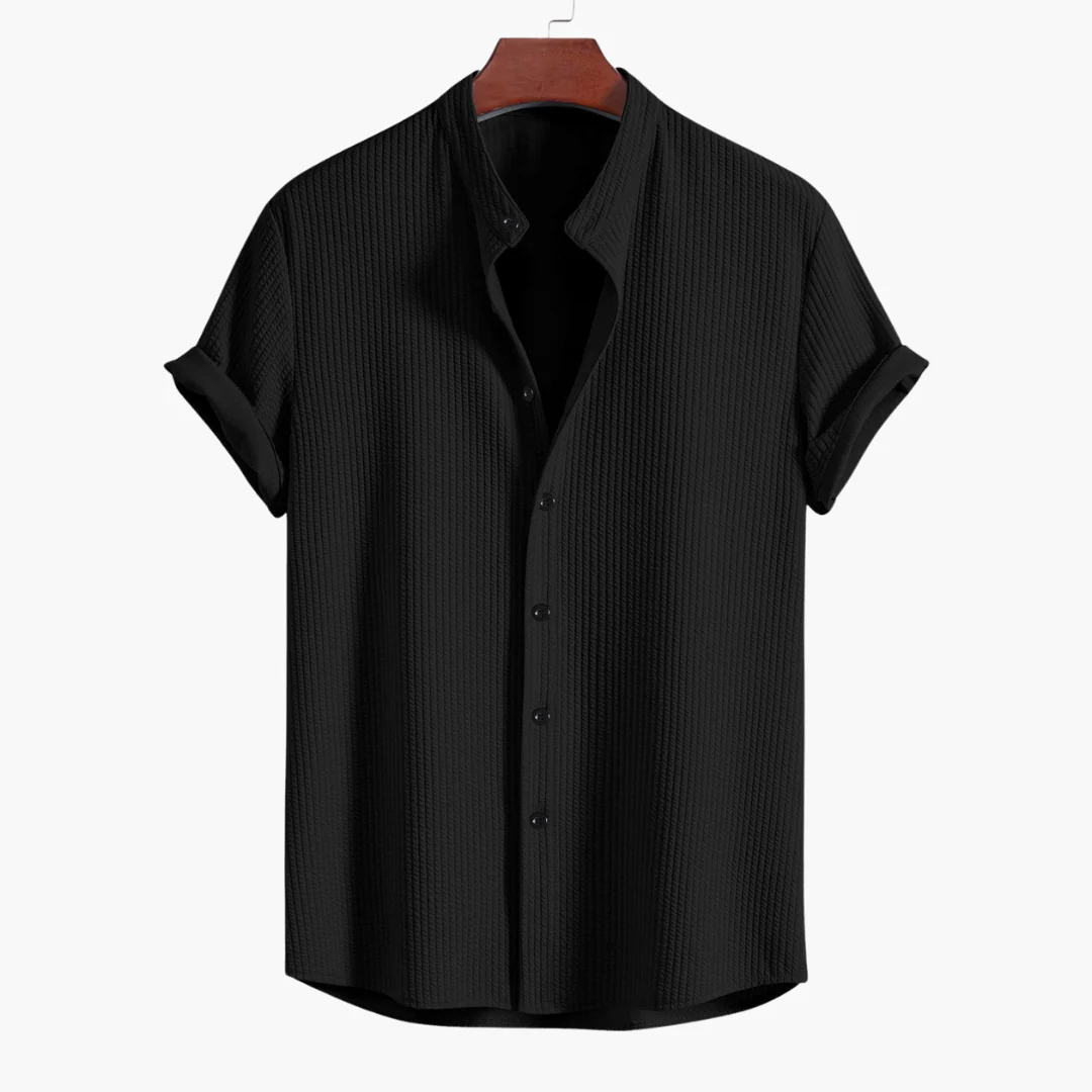 Jago | Men's stand-up collar shirt - Image 8