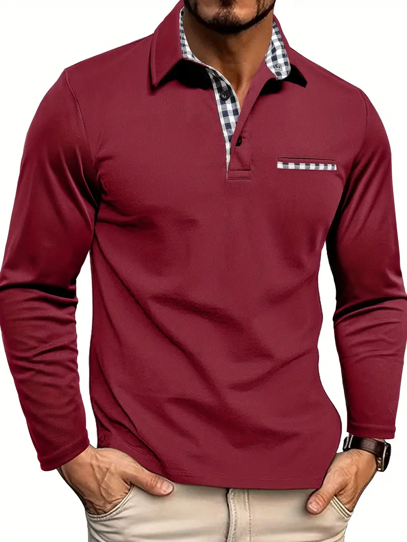 Jamal | Long Sleeve Polo Shirt - Image 2