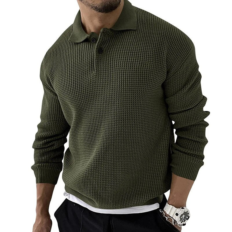 James® | Luxury premium long sleeve men's polo - Image 2