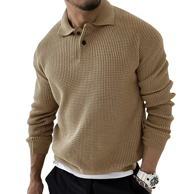 James® | Luxury premium long sleeve men's polo - Image 3