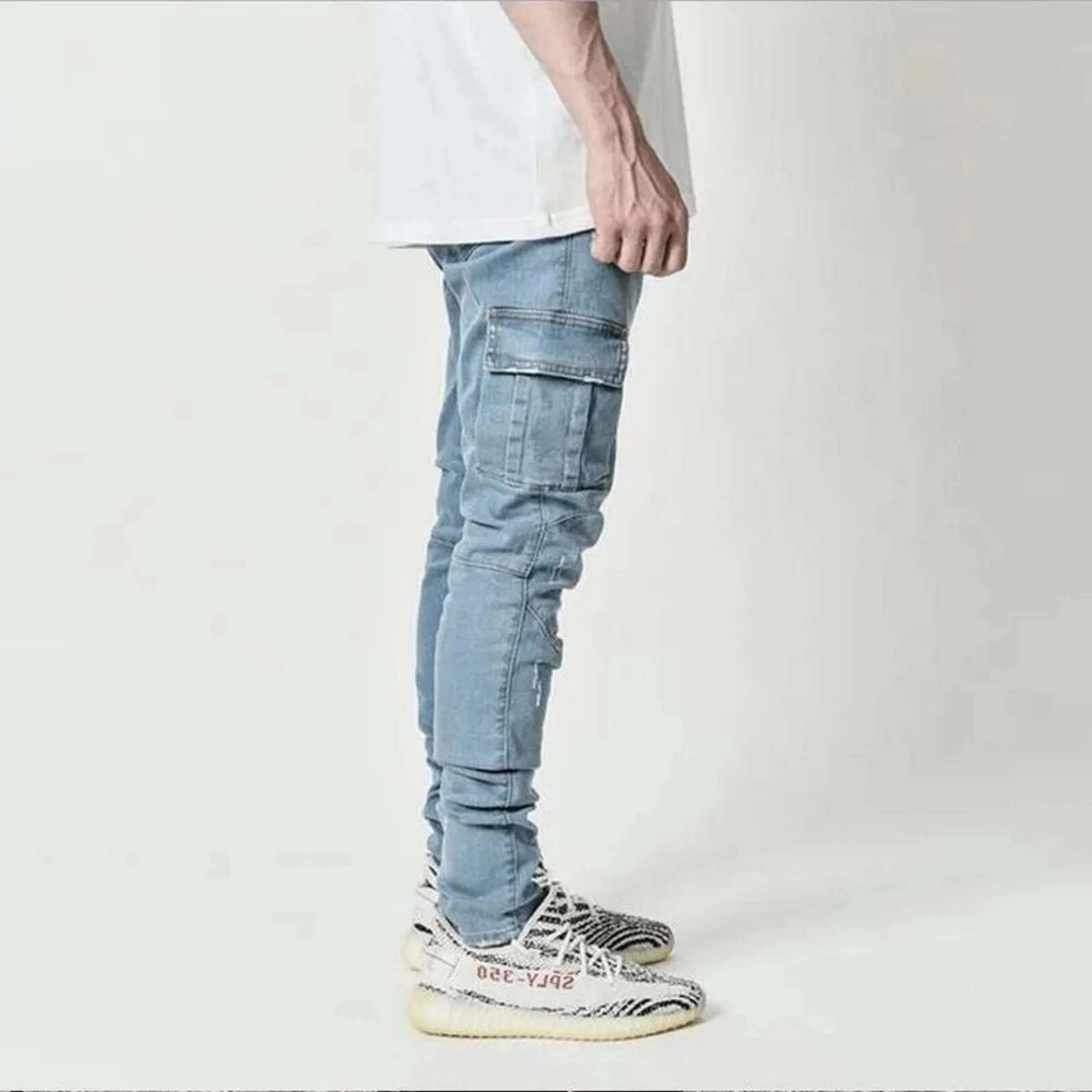 Jamie® | Men's slim fit cargo trousers - Image 5