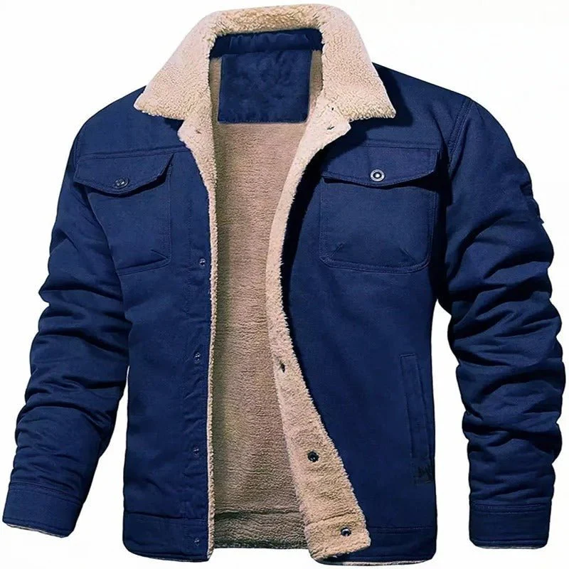 Janus | Soft wool jacket with hood and pockets - Image 3