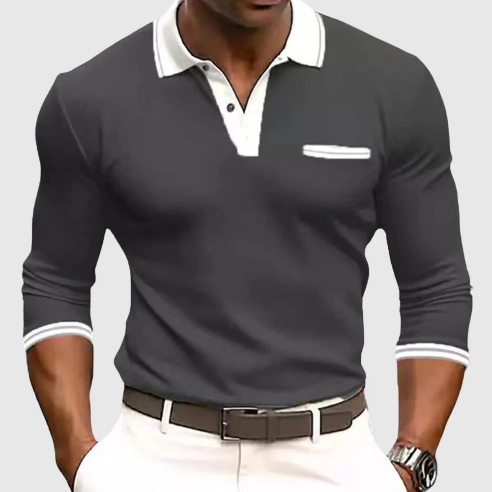 Jared | Shirt with elegant contrast details - Image 3