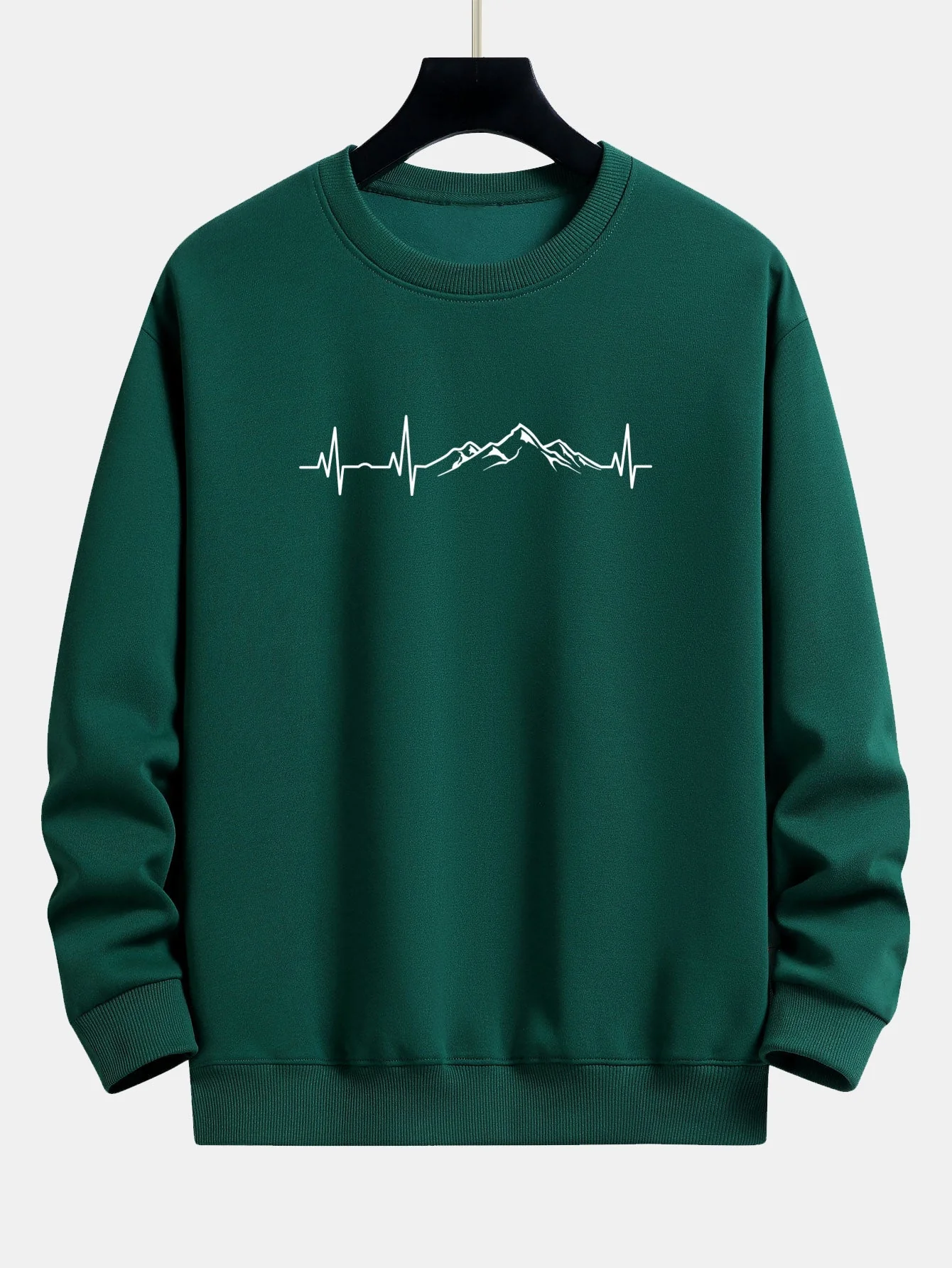 Jarek® | Heartbeat Mountain Print Relax Fit Sweatshirt - Image 10