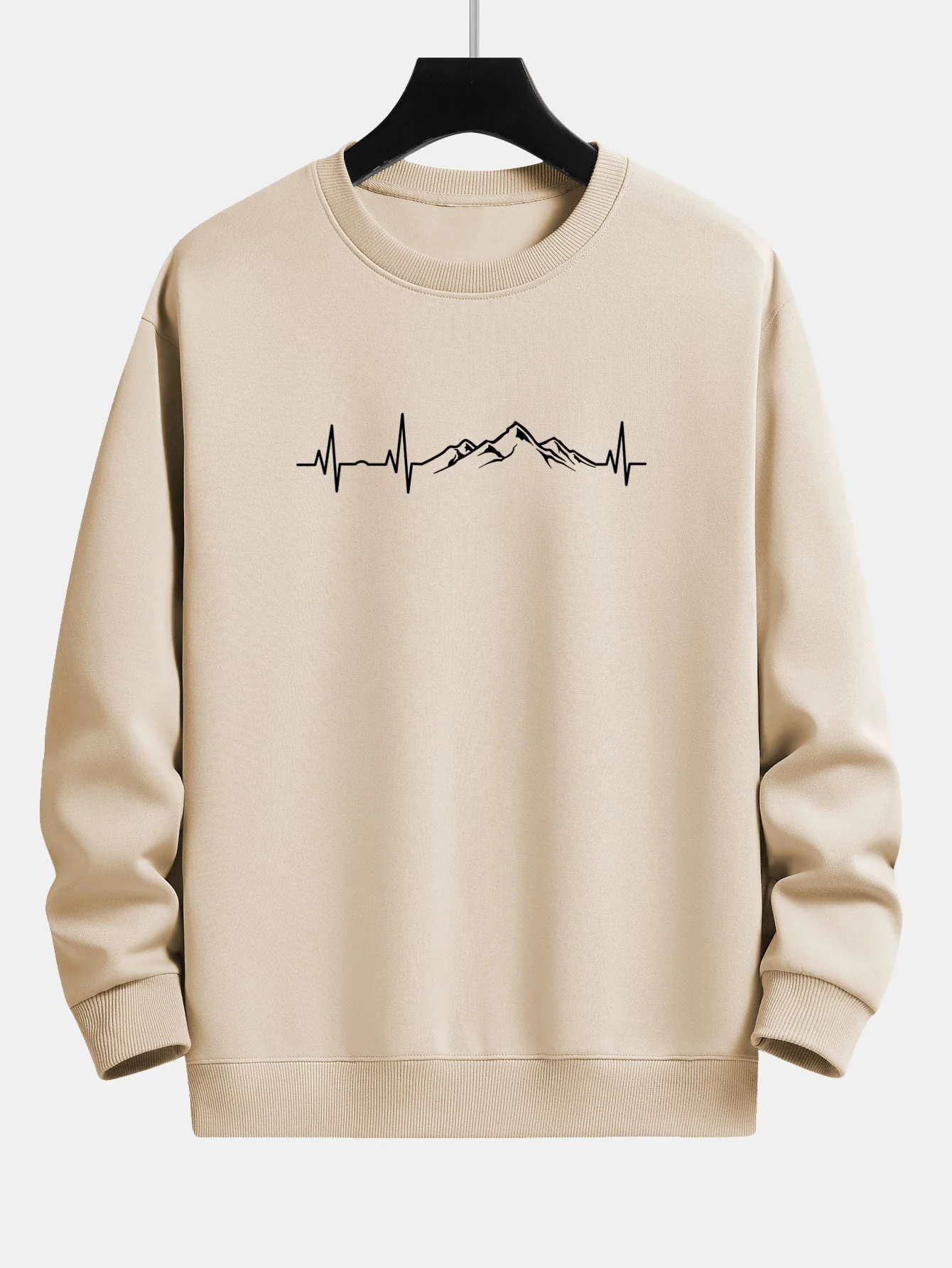 Jarek® | Heartbeat Mountain Print Relax Fit Sweatshirt - Image 5