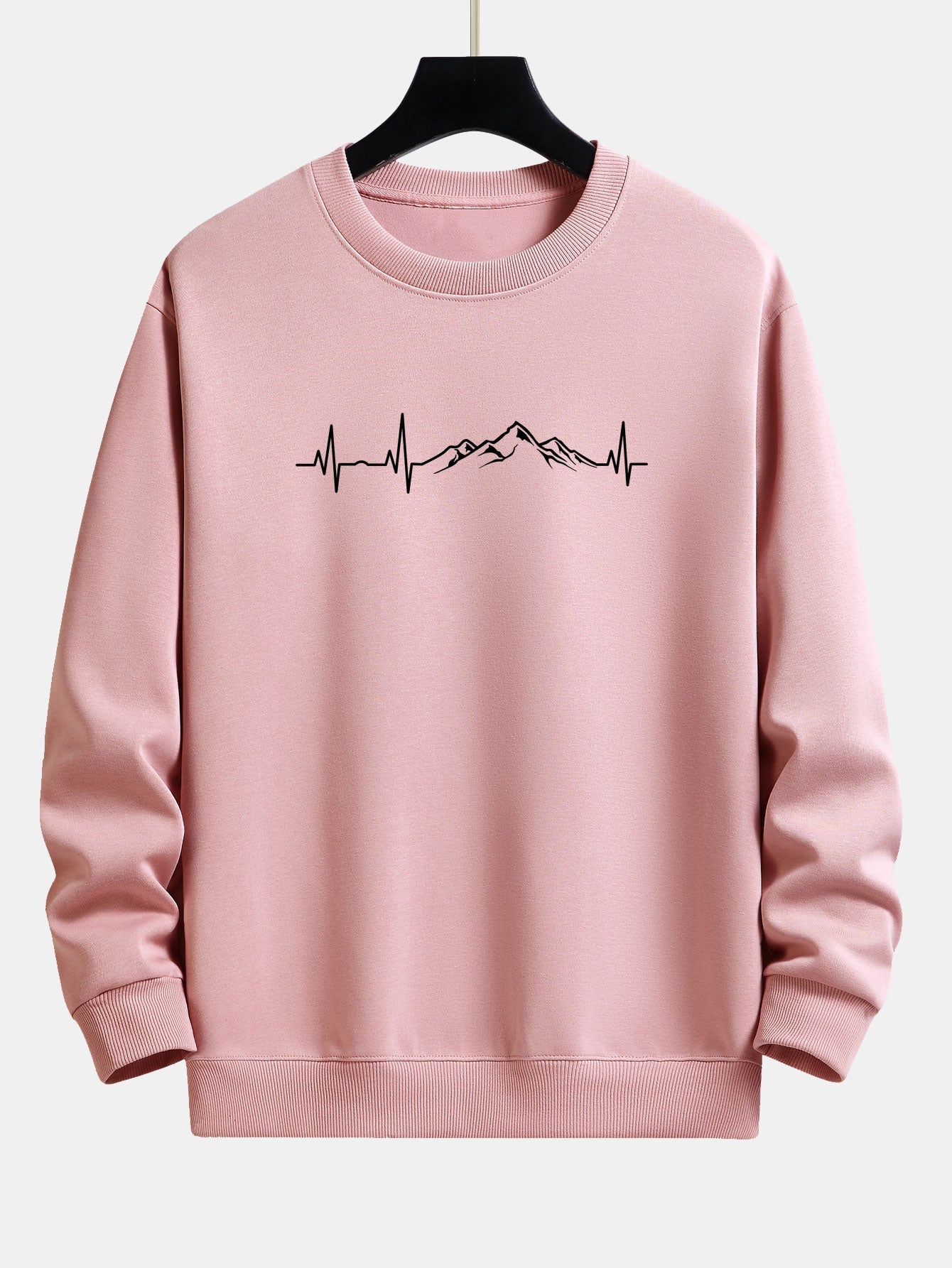 Jarek® | Heartbeat Mountain Print Relax Fit Sweatshirt - Image 9