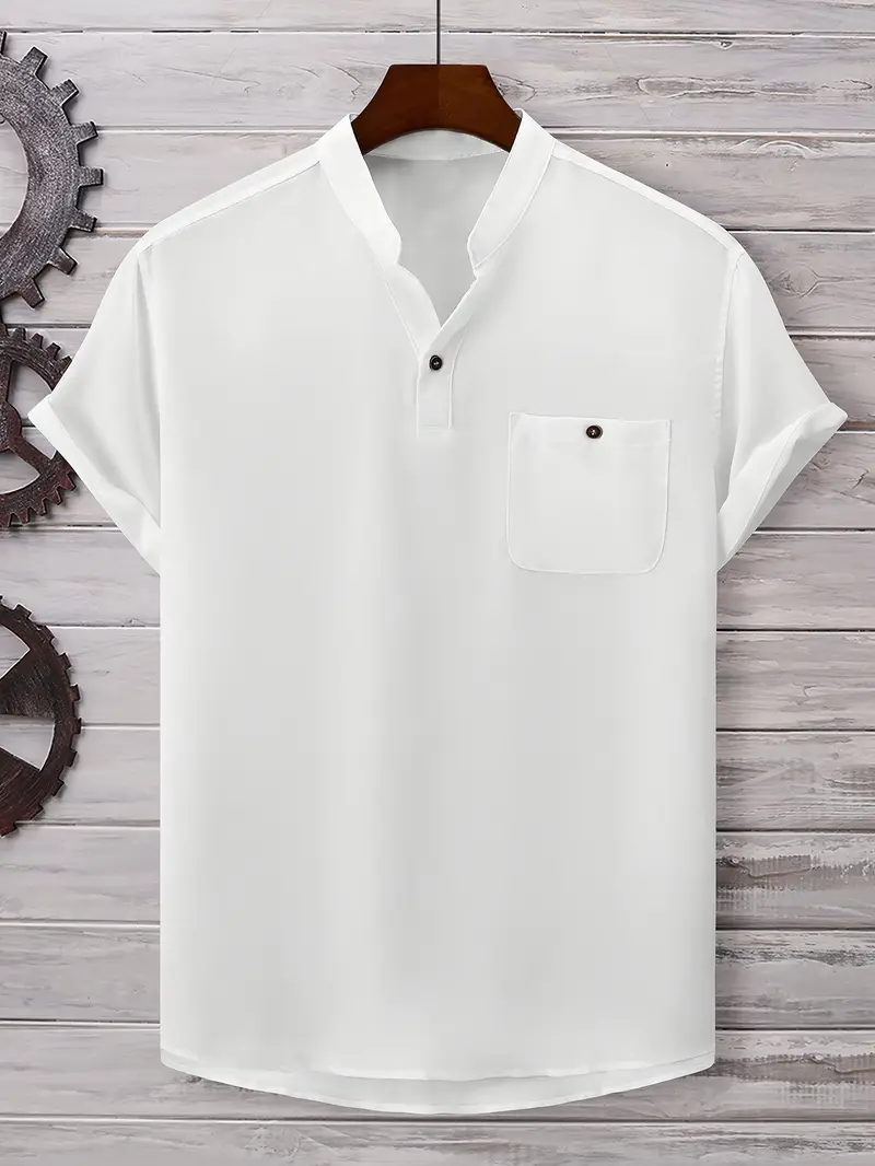 Jarvis | Short-sleeved shirt with chest pocket - Image 27