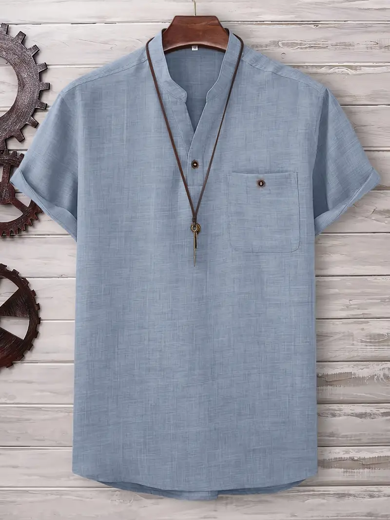 Jarvis | Short-sleeved shirt with chest pocket - Image 29