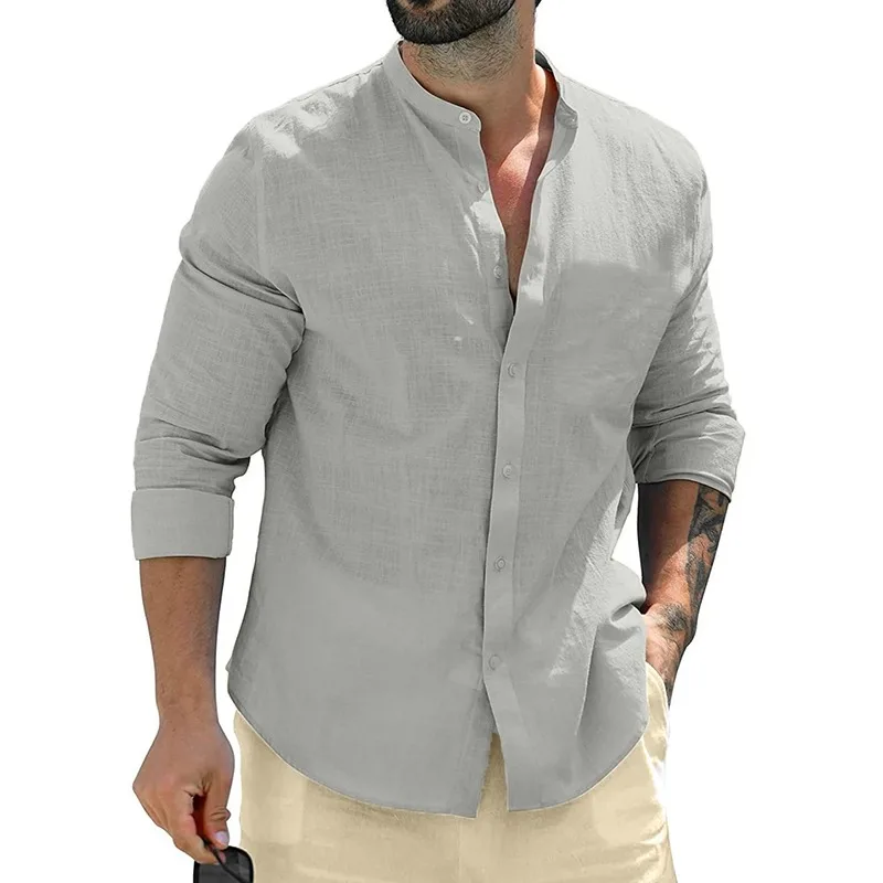Jason | Linen Men's Shirt - Image 8