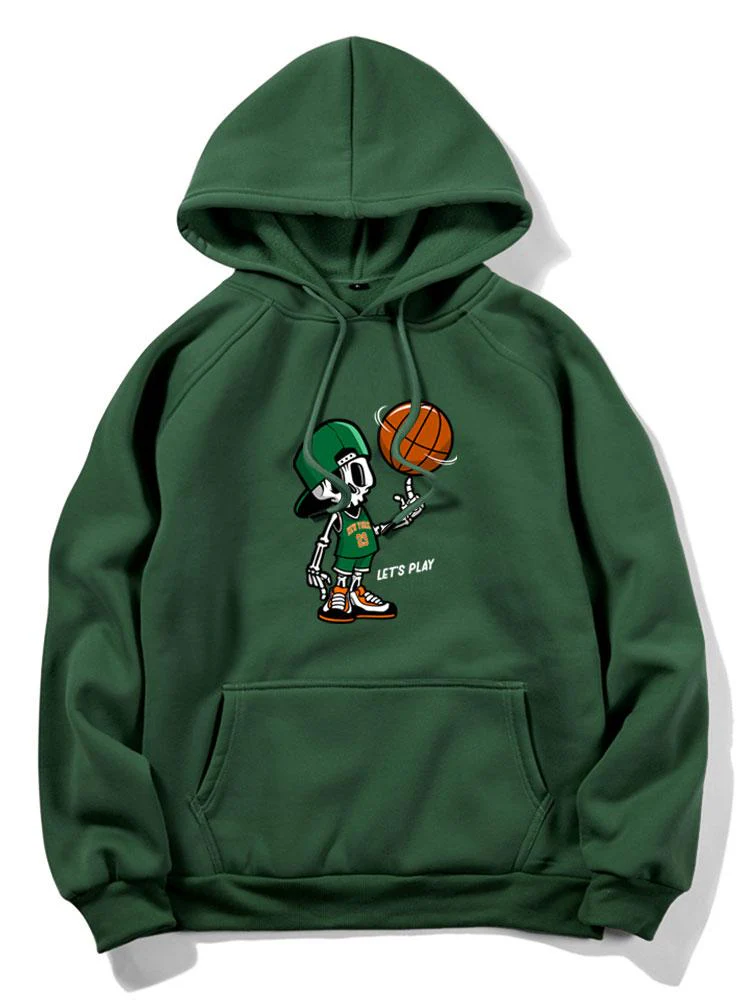 Jasper | Basketball Skeleton Print Hoodie - Image 12