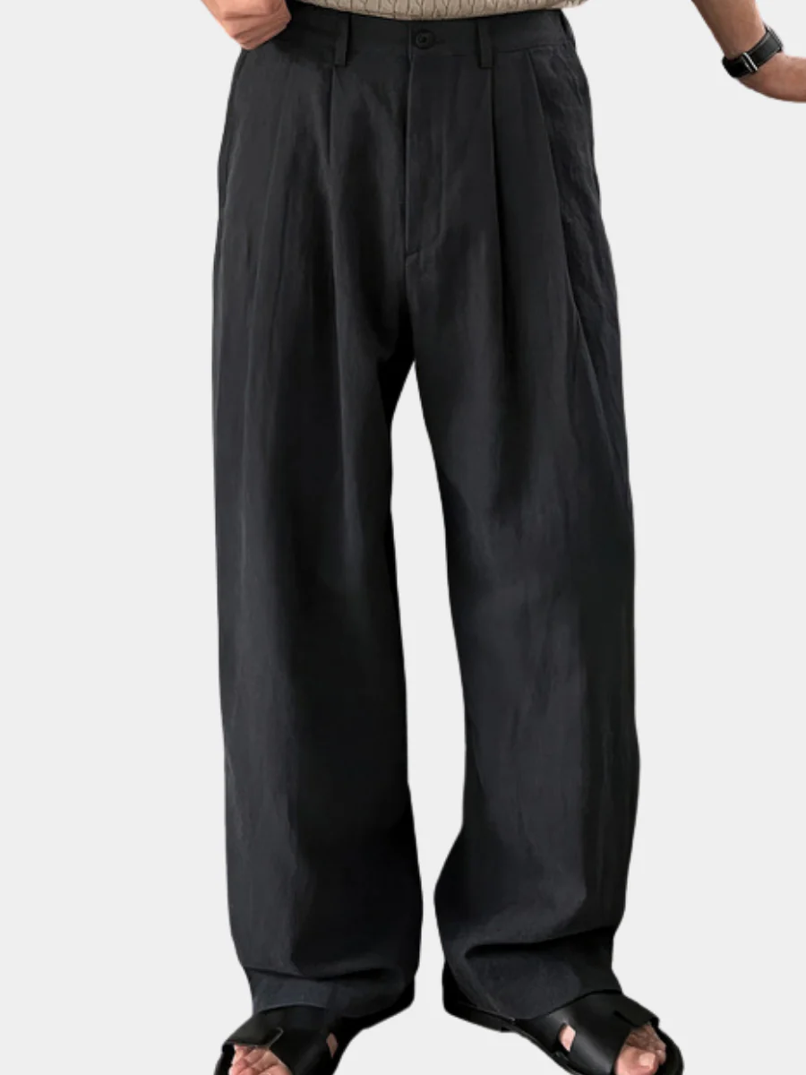 Jeffrey | Wide-leg linen pants