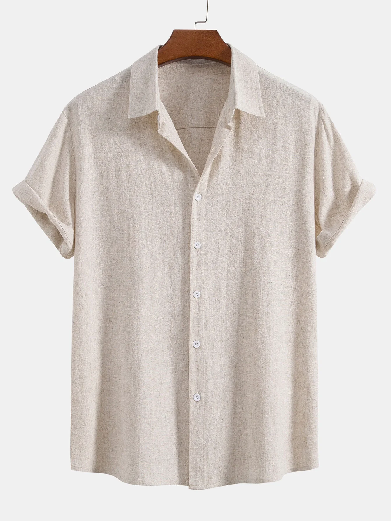 Jeremías® | Linen Rayon Blend Button Up Shirt & Wrinkle Textured Straight Leg Pants - Image 10