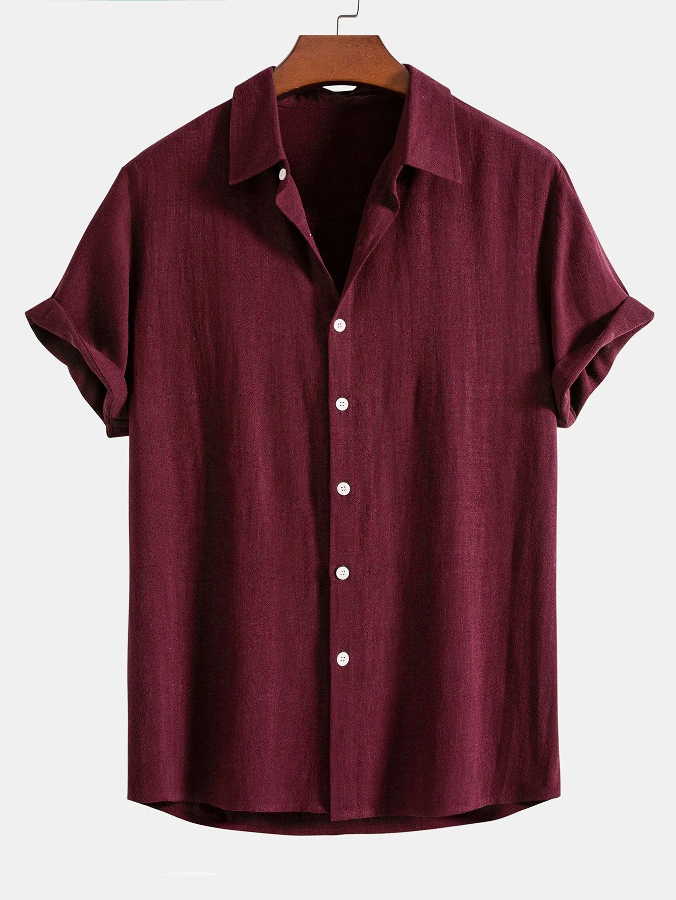Jeremías® | Linen Rayon Blend Button Up Shirt & Wrinkle Textured Straight Leg Pants - Image 16