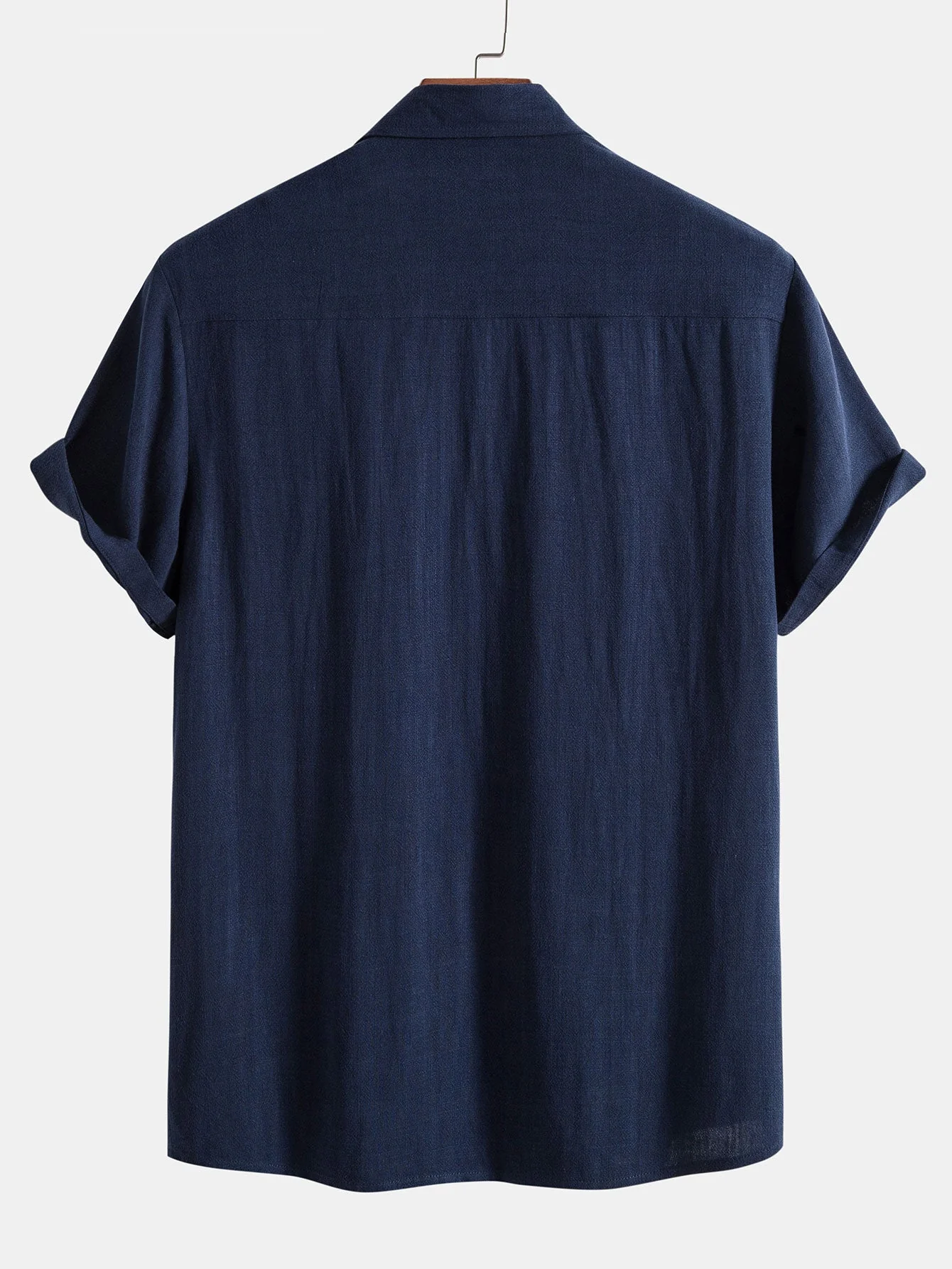 Jeremías® | Linen Rayon Blend Button Up Shirt & Wrinkle Textured Straight Leg Pants - Image 9