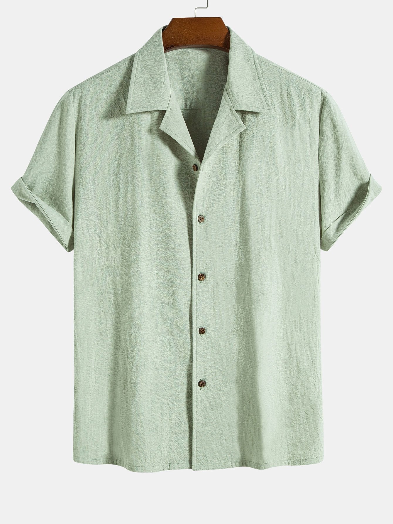 Jerome® | Textured Cotton Revere Shirt & 5" Shorts - Image 2