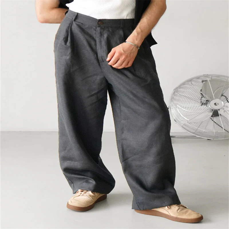 Jerry | Wide-leg linen pants - Image 3