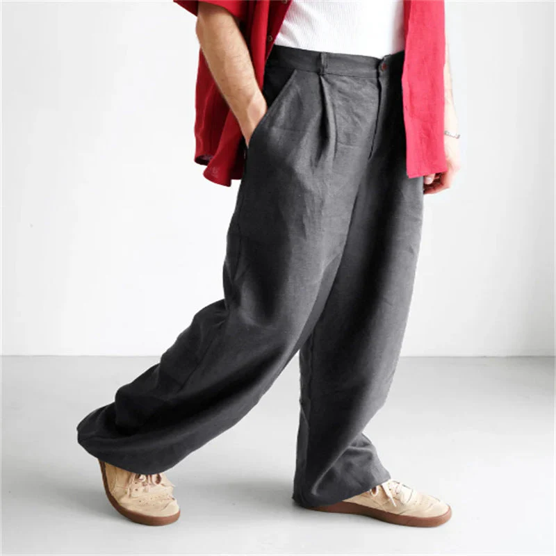 Jerry | Wide-leg linen pants - Image 4