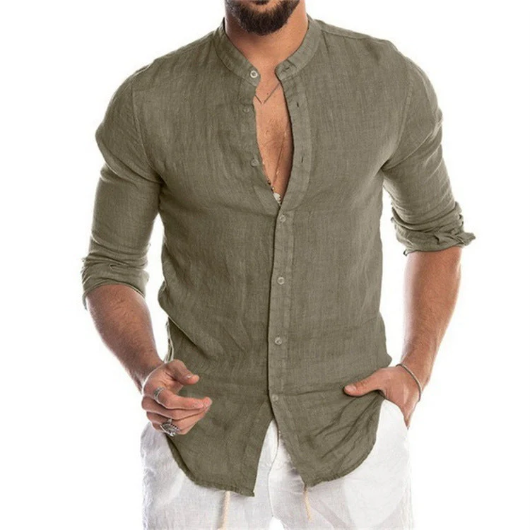Joao® | Trendy Men'S Shirt With Mandarin Collar - Image 4
