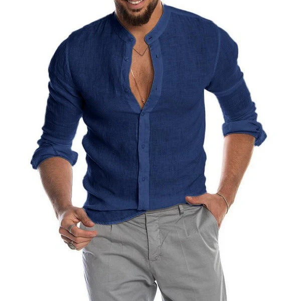 Joao® | Trendy Men'S Shirt With Mandarin Collar - Image 5