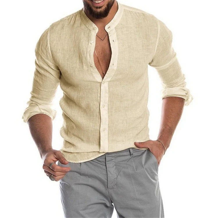 Joao® | Trendy Men'S Shirt With Mandarin Collar - Image 6