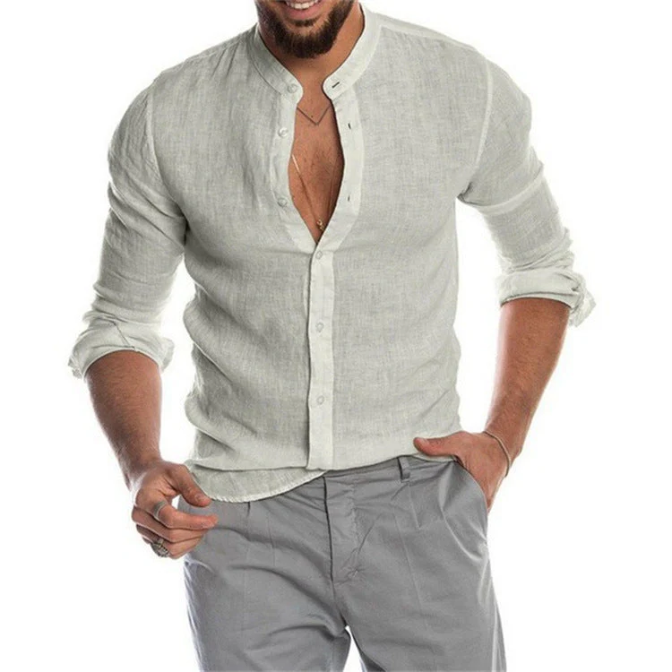Joao® | Trendy Men'S Shirt With Mandarin Collar - Image 7