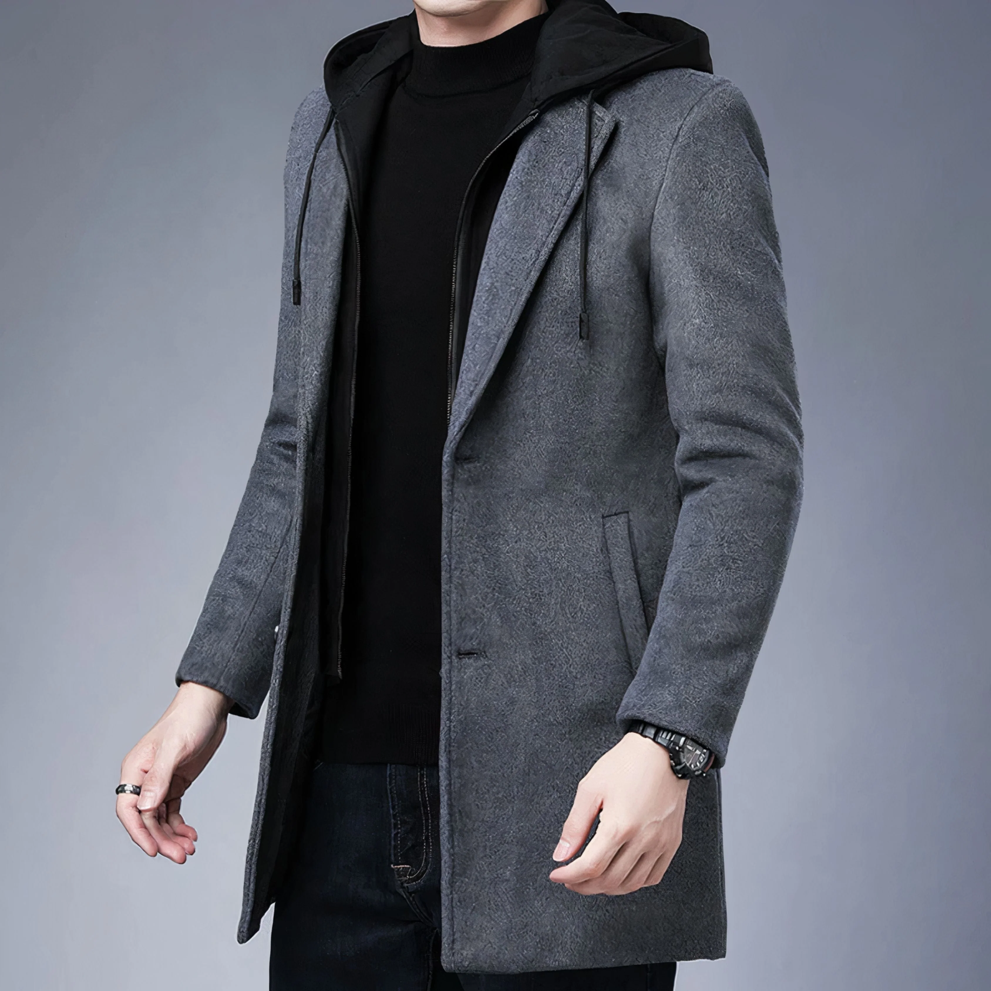 Joe® | Men's coat with hood and button-down - Image 6