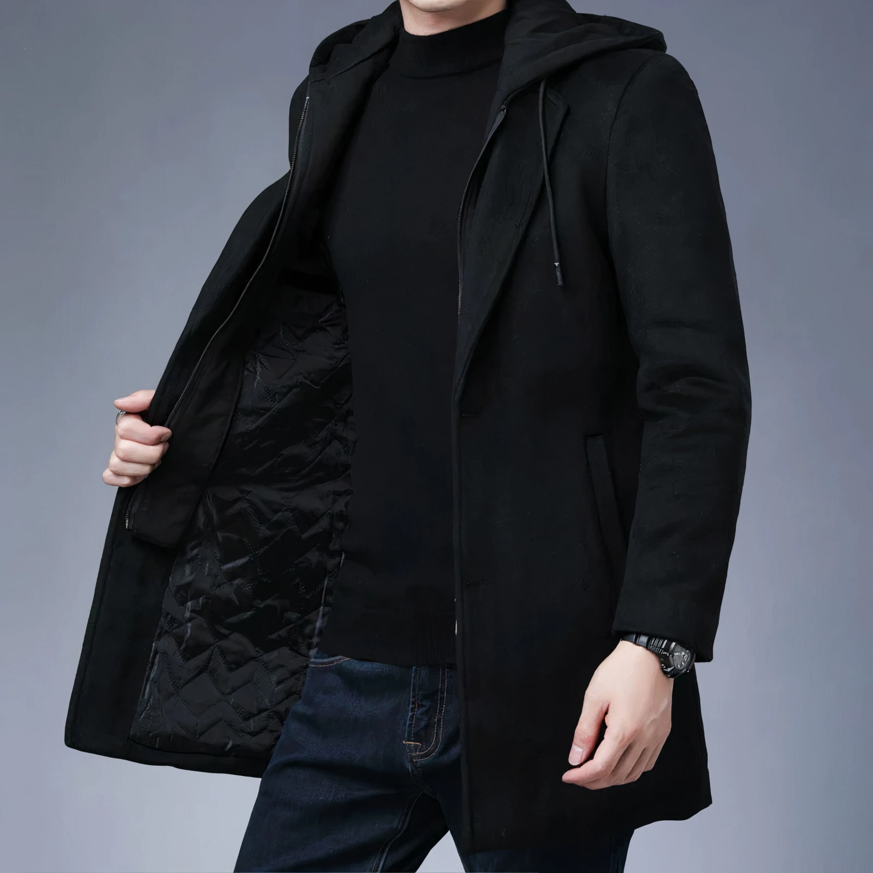 Joe® | Men's coat with hood and button-down - Image 9