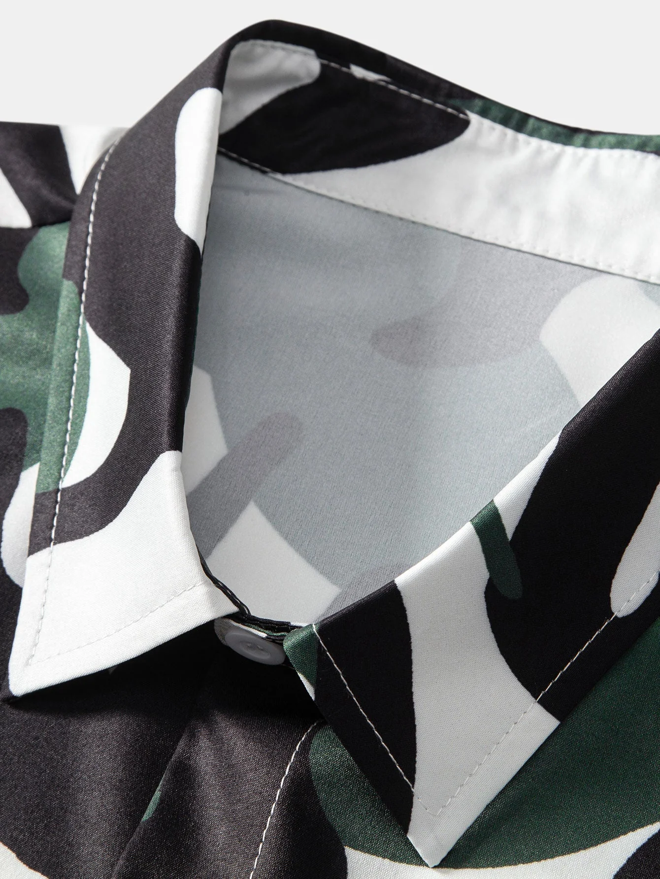 Joel® | Colorblock Print Button Up Shirt & Swim Shorts - Image 4