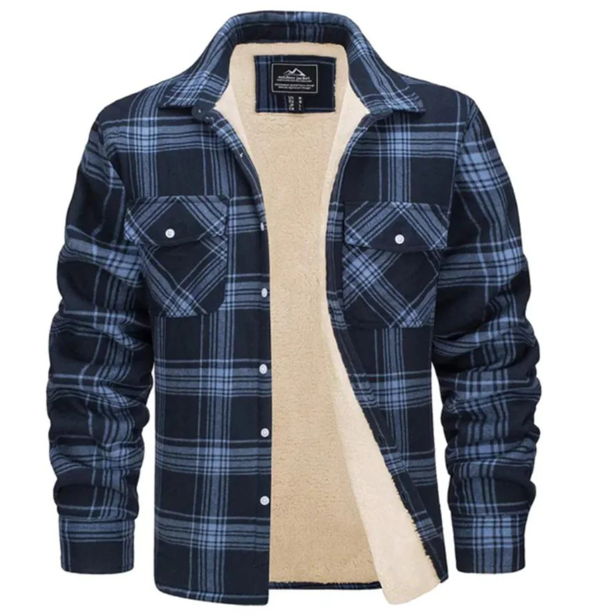Joel® | Warm Flannel Winter Jacket For Men - Image 4