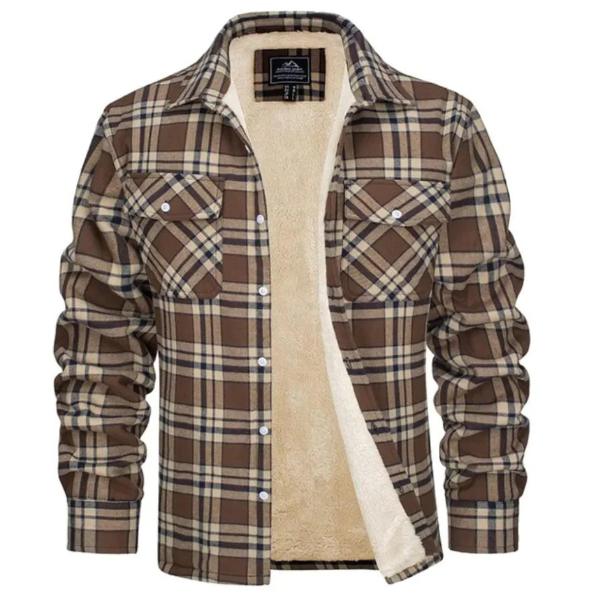 Joel® | Warm Flannel Winter Jacket For Men - Image 5