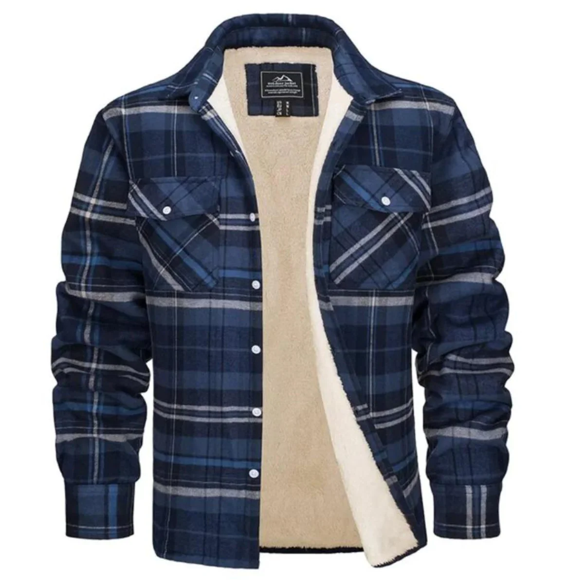 Joel® | Warm Flannel Winter Jacket For Men - Image 7