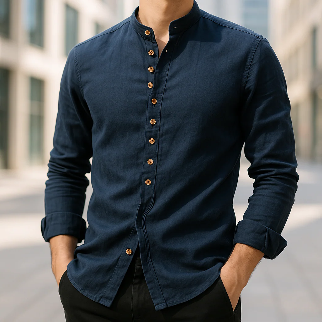 Joel | LINEN AND COTTON SHIRT - Image 2