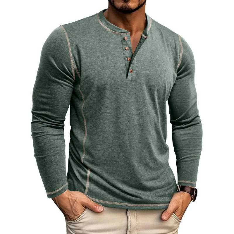 Johan® | Long-Sleeve Henley - Image 15