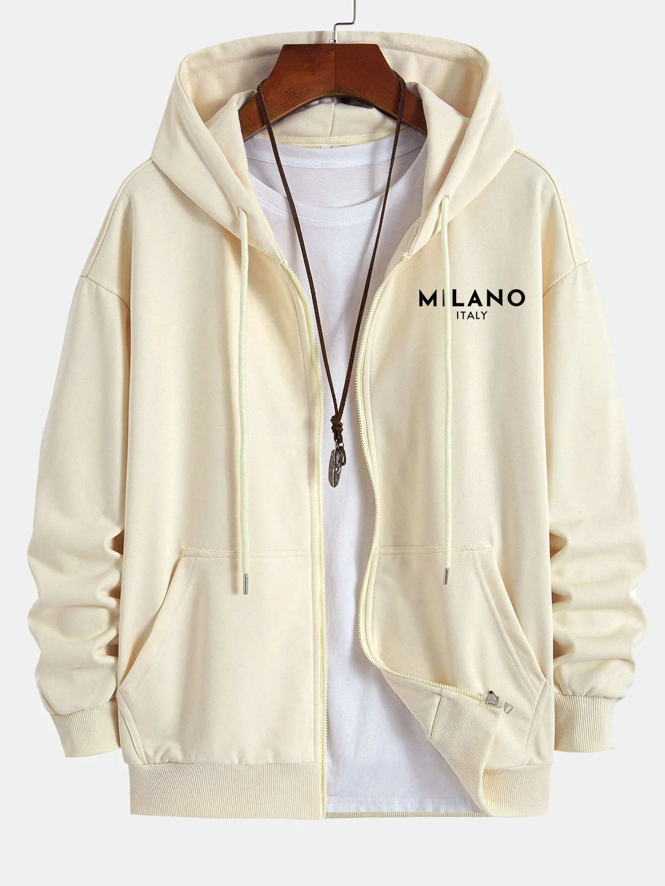 Jonas® | Milano Italy Print Relax Fit Zip Hoodie - Image 11