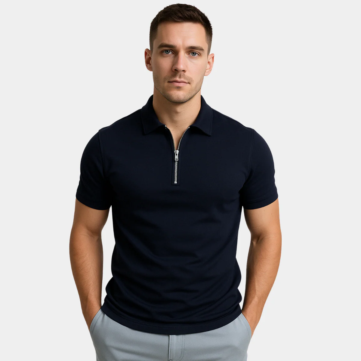 Jordan® | Modern Polo With Half Zip