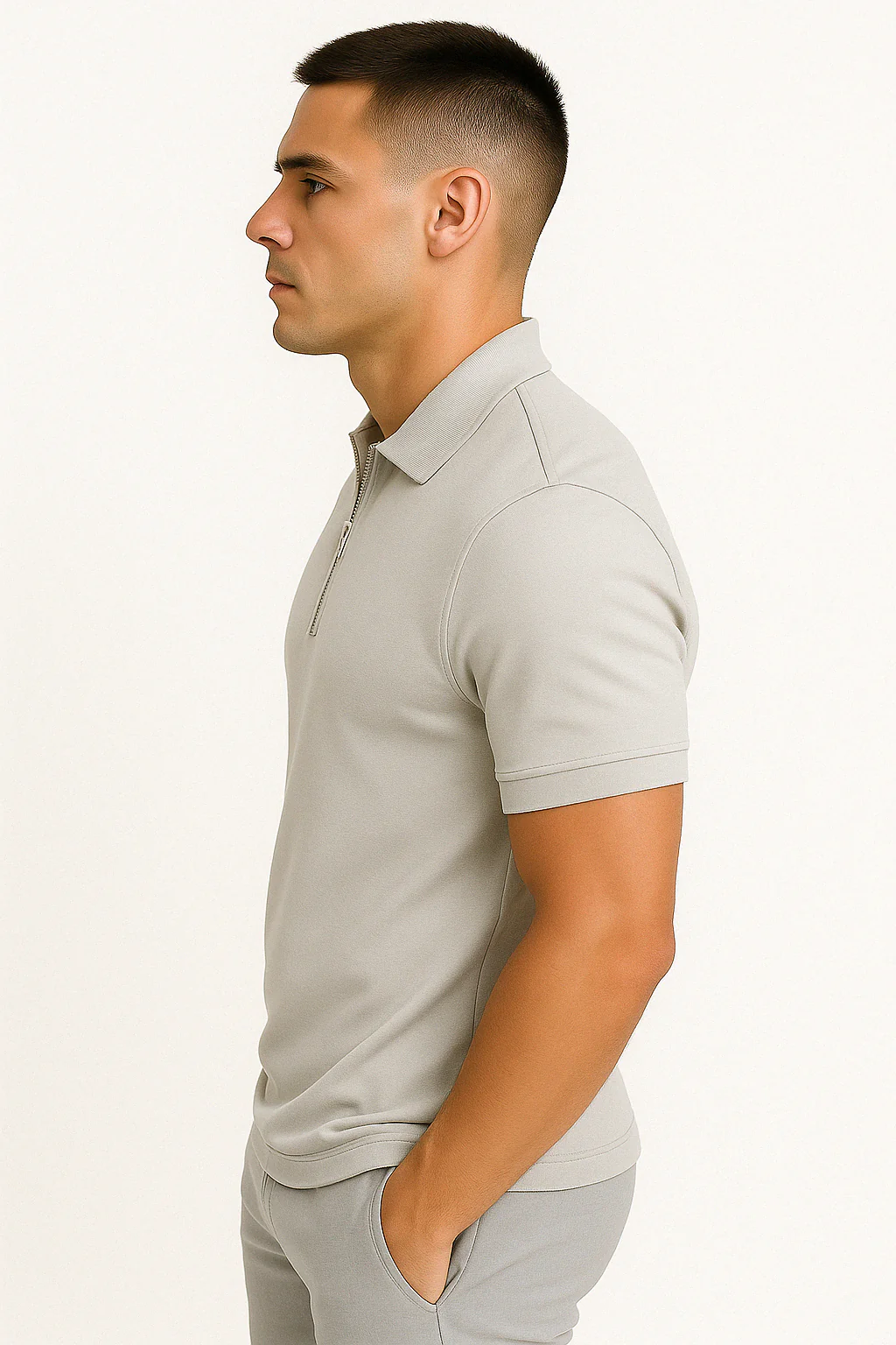 Jordan® | Modern Polo With Half Zip - Image 9