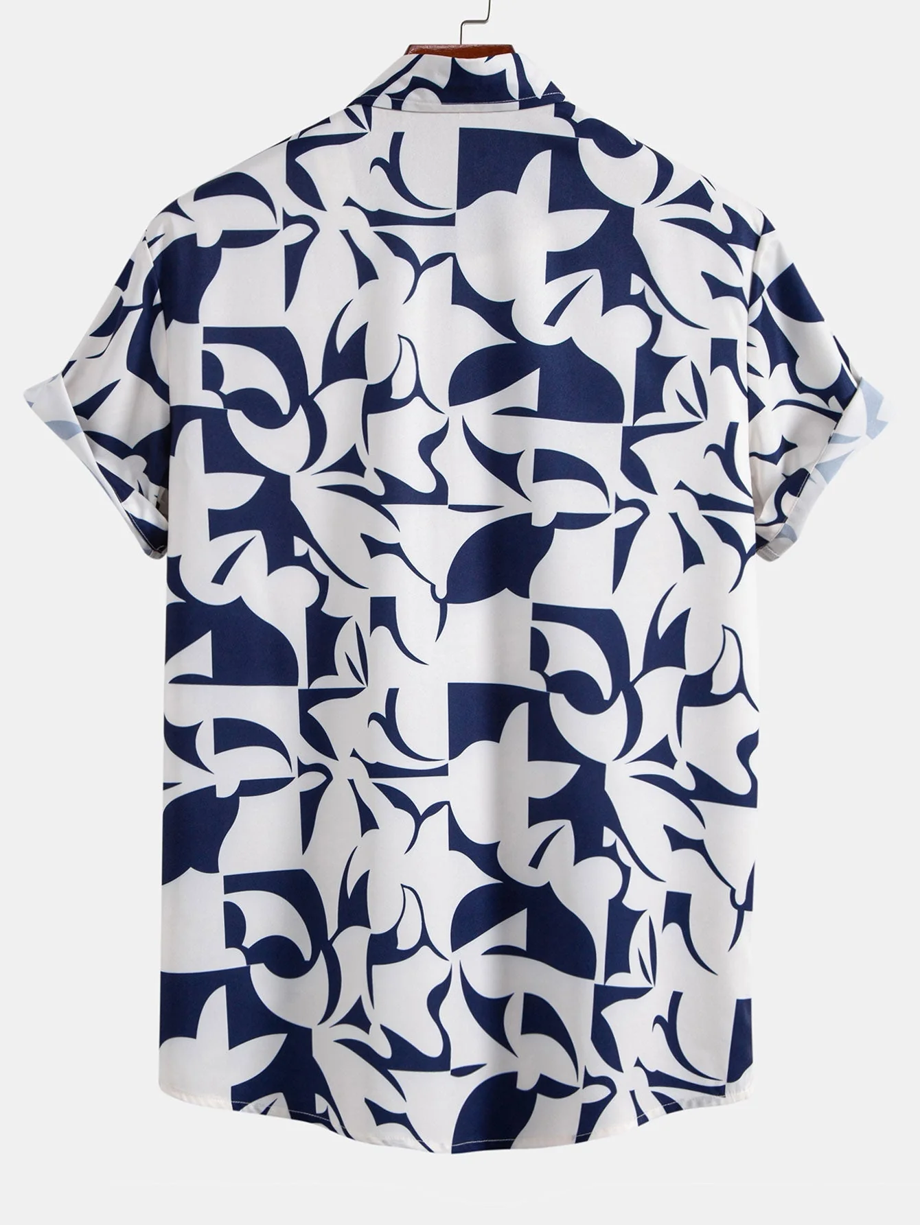 Jorge® | Color Block Print Button Up Shirt & Swim Shorts - Image 3