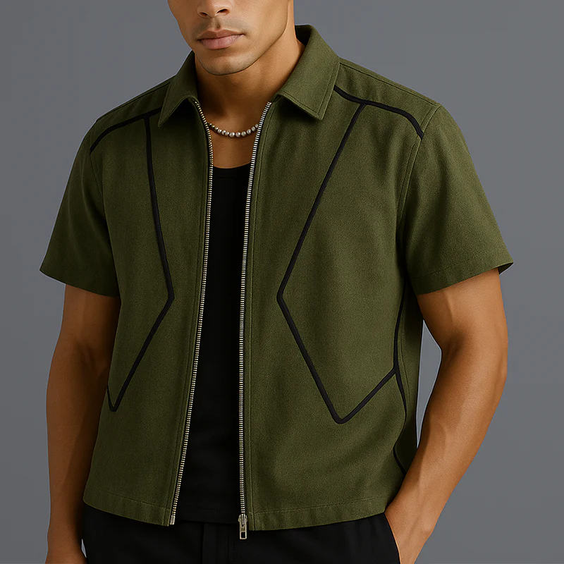 Jose | Men'S Summer Fashion Cotton Blended Short Sleeve Shirt - Image 3