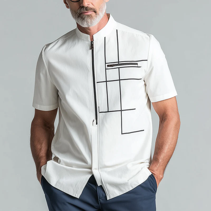 Joseph | Men'S Summer Fashion Cotton Blended Short Sleeve Shirt - Image 2